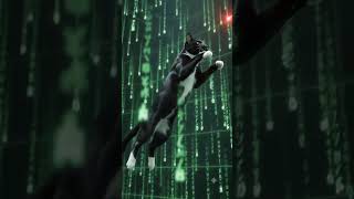 POV: Your cat is the One #Matrix #CatVideo #VFX