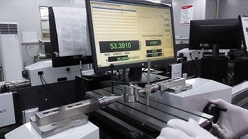 SJ5100 Uiversal length measuring machine measures plain plug gauge 10 times continuously