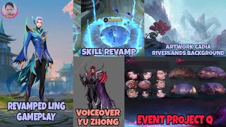 MLBB UPDATE| REVAMP LING GAMEPLAY| VOICEOVER YU ZHONG REVAMP| CADIA RIVERLANDS BACKGROUND