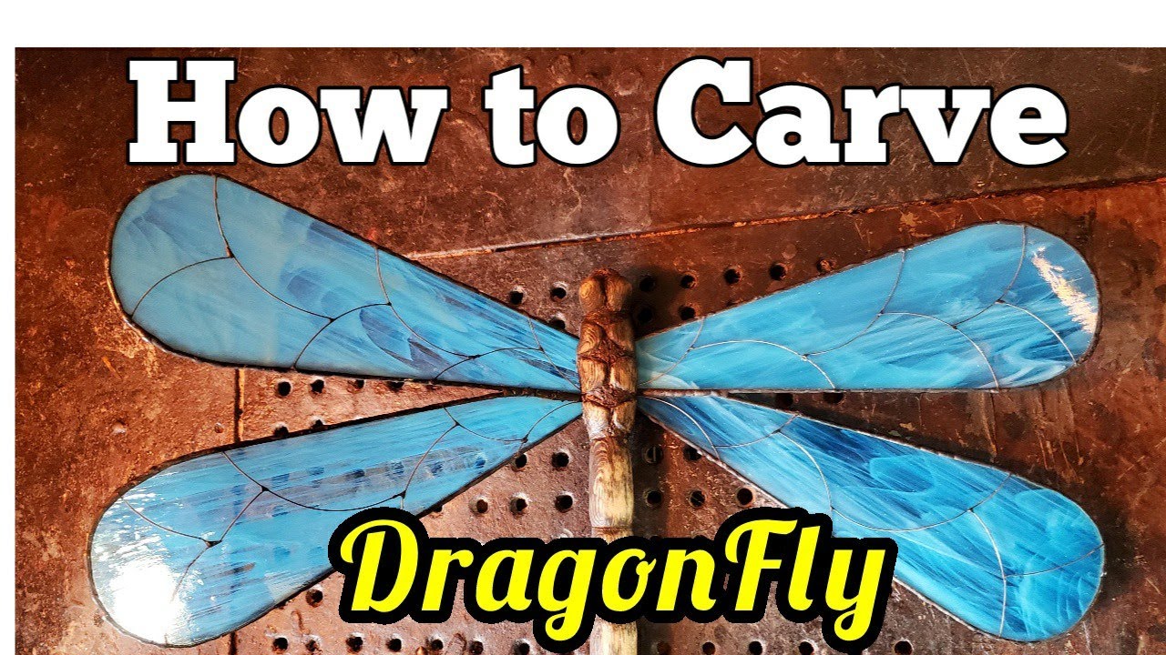 Carving a dragonfly. For the challenge.