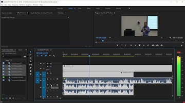 Using Adobe Premiere Pro CC to Synchronize Two Audio Tracks With Different Clocks