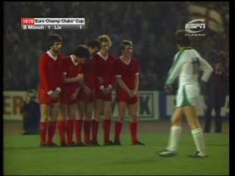 12 April 1978, DÃ¼sseldorf, Rheinstadion, Borussia MÃ¶nchengladbach vs Liverpool FC ... 88th minute.