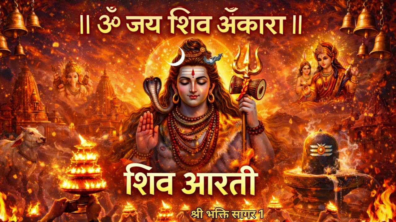 ॥ ॐ जय शिव ओंकारा ॥ | शिव आरती | 5 मिनट की दिव्य भक्ति आरती |Bam Bhole | Maha Shivratri Special Song