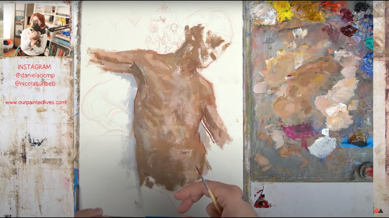 Painting A Male Academic Pose