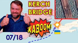Update from Ukraine | Kerch Bridge Kaboom | Grain Deal Cancelled | Ruzzia Lost again