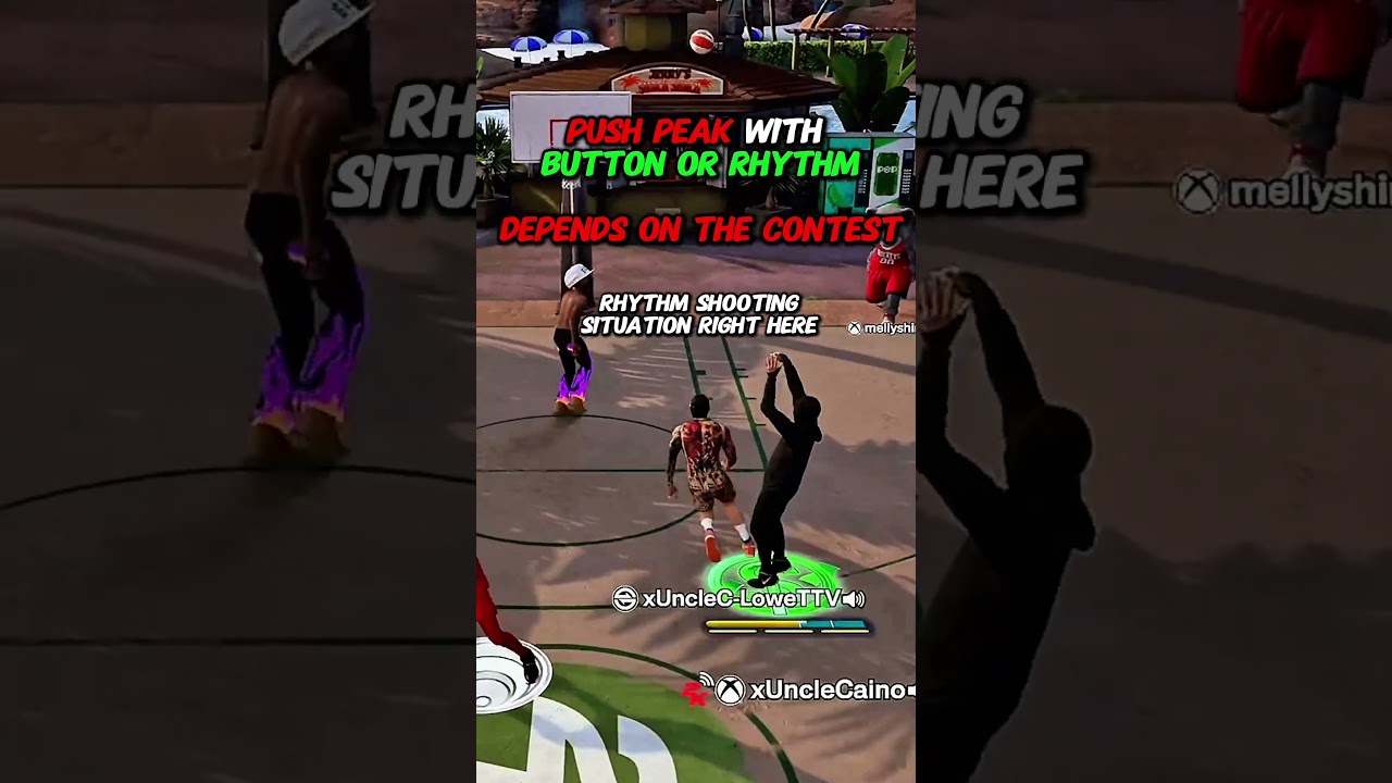 Rhythm Shooting VS Button on 2K26