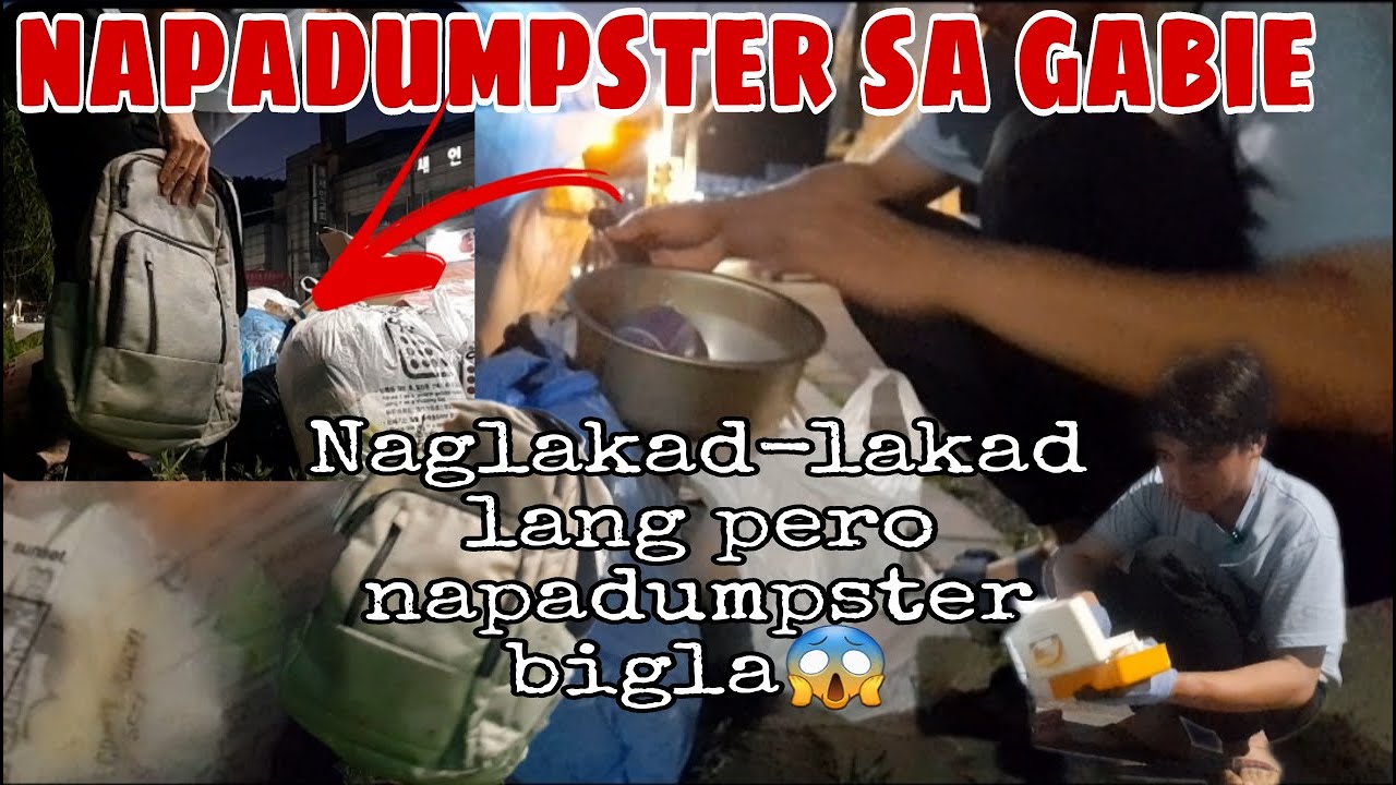 DUMPSTER DIVING#84 NAPA DUMPSTER SA GABI. Naglakad lakad  pero napadumpster bigla.#dumpsterdiver