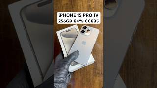 iPHONE 15 pro JV WITH BOX 256GB 84% HEALTH CC835 #iphone #iphone15pro #unfrez #unfrezzmyaccount