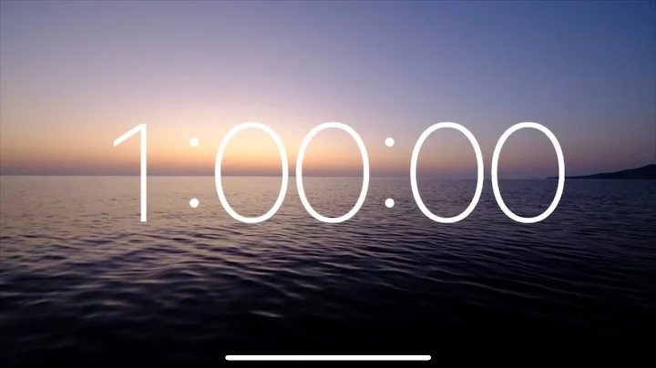 1 Hour Timer - Beautiful Ocean Sunset (Relaxing and Calm Music)