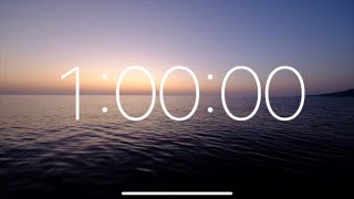 1 Hour Timer - Beautiful Ocean Sunset (Relaxing and Calm Music) screenshot 3