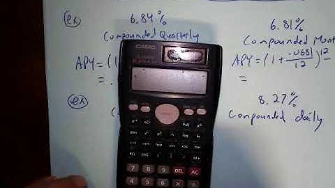 Compound Interest - APY Formula