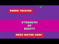 Swing trade || Swing trade in hero motor corp share