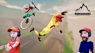 THE BIGGEST BIKE JUMP IN DESCENDERS. (Bone Crunching) screenshot 3