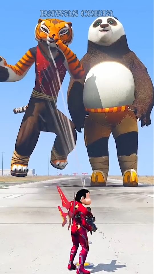 GTA V Superheroes Vs Giant Bear And Tiger Match Who Is The Powerful gta-v-superheroes-vs-giant-bear-and-tiger-match-who-is-the-powerful