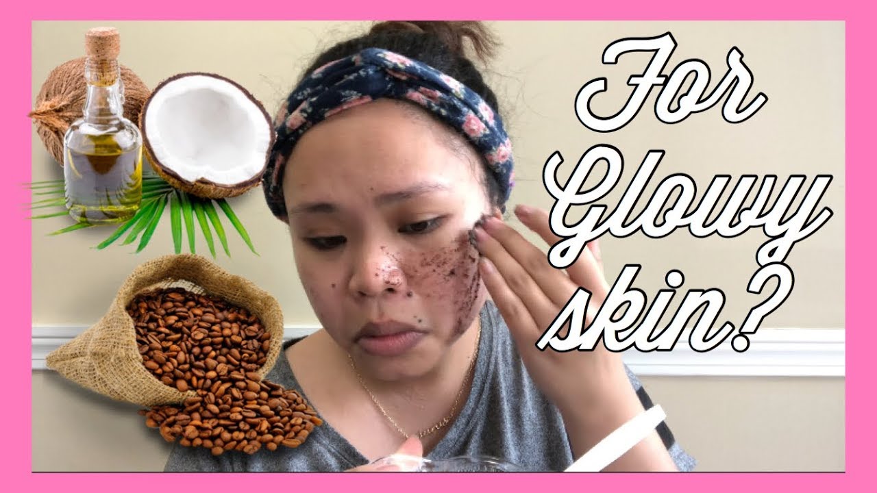 DIY COFFEE AND COCONUT OIL FACE MASK (SCRUB) 2018 YouTube