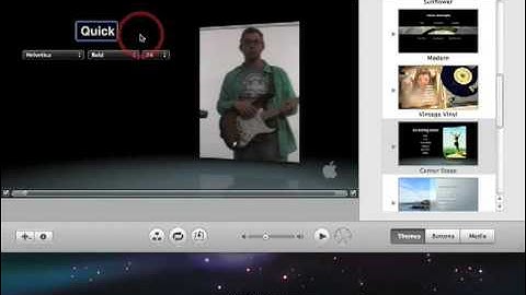 Quick Start to iMovie & iDVD - Editing and AddingText