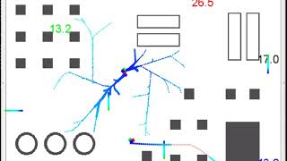 Full Pedestrian tracking and interception   Scenario 1  Simulation Update
