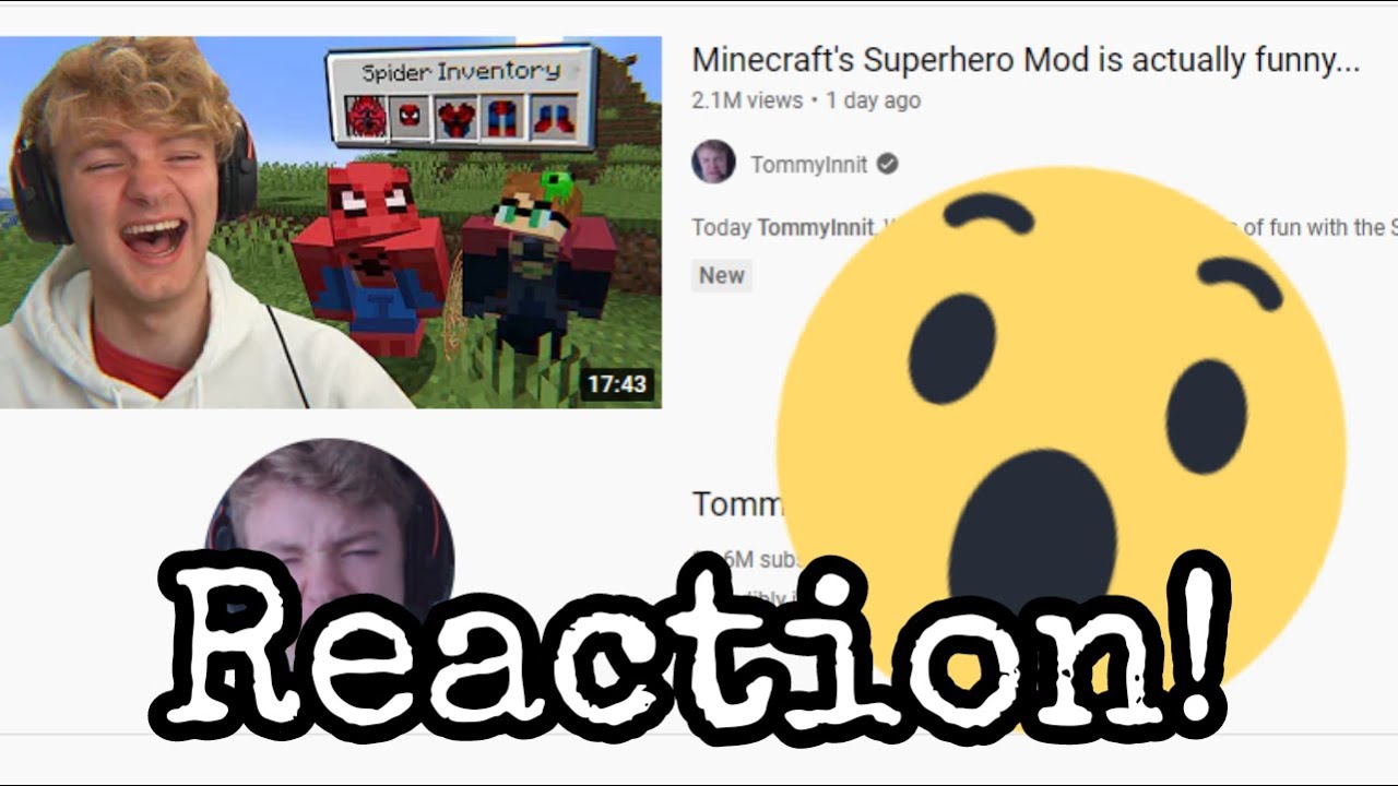 Tommyinnit's "Minecraft's Superhero Mod is actually funny..." Reaction! VOD