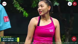 ĐÔI NAM NỮ 1400 - GẤU TN / PHƯƠNG VN VS HIẾU BP / DIỄM TRINH | Tennis Phong Trào