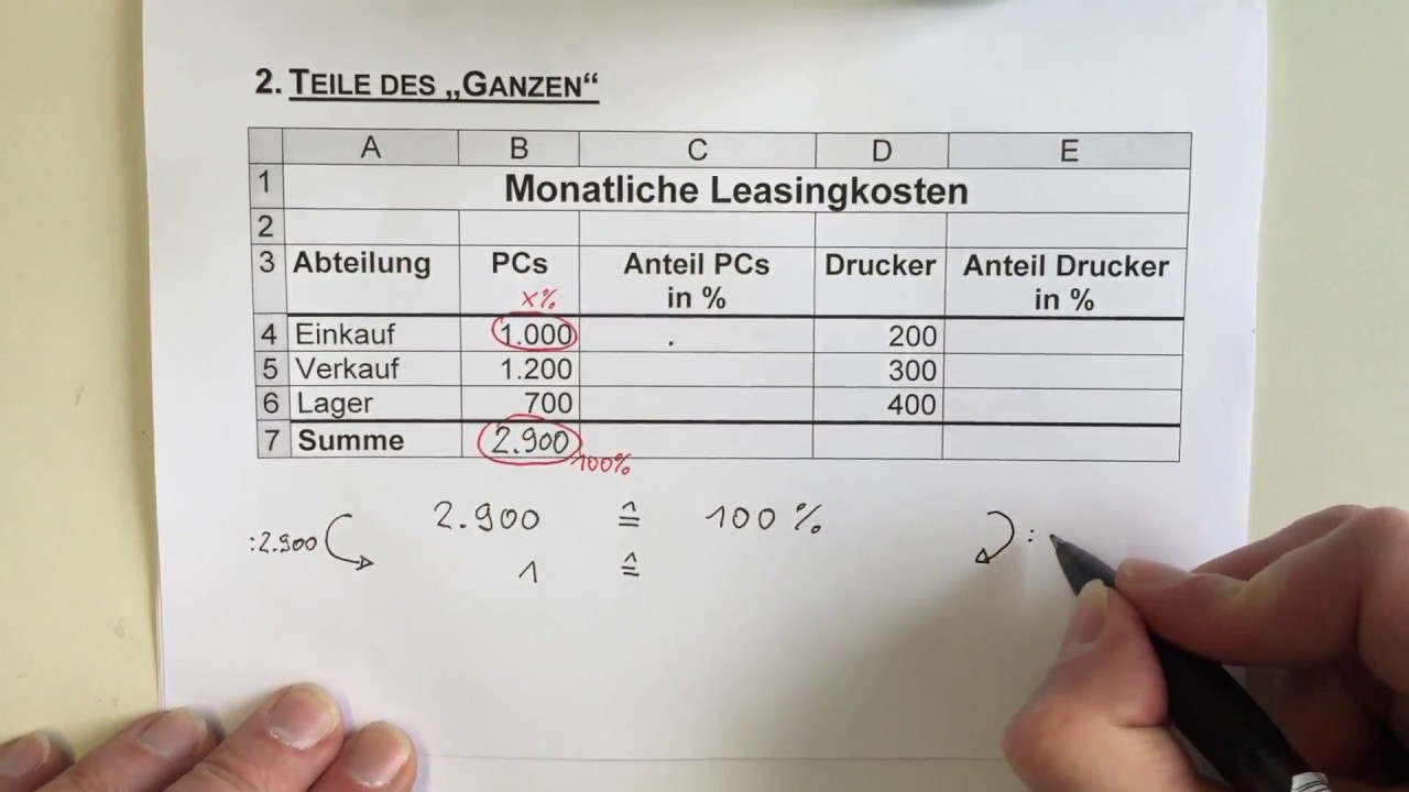 Dreisatz und Prozentrechnen - Einfach erklärt - YouTube