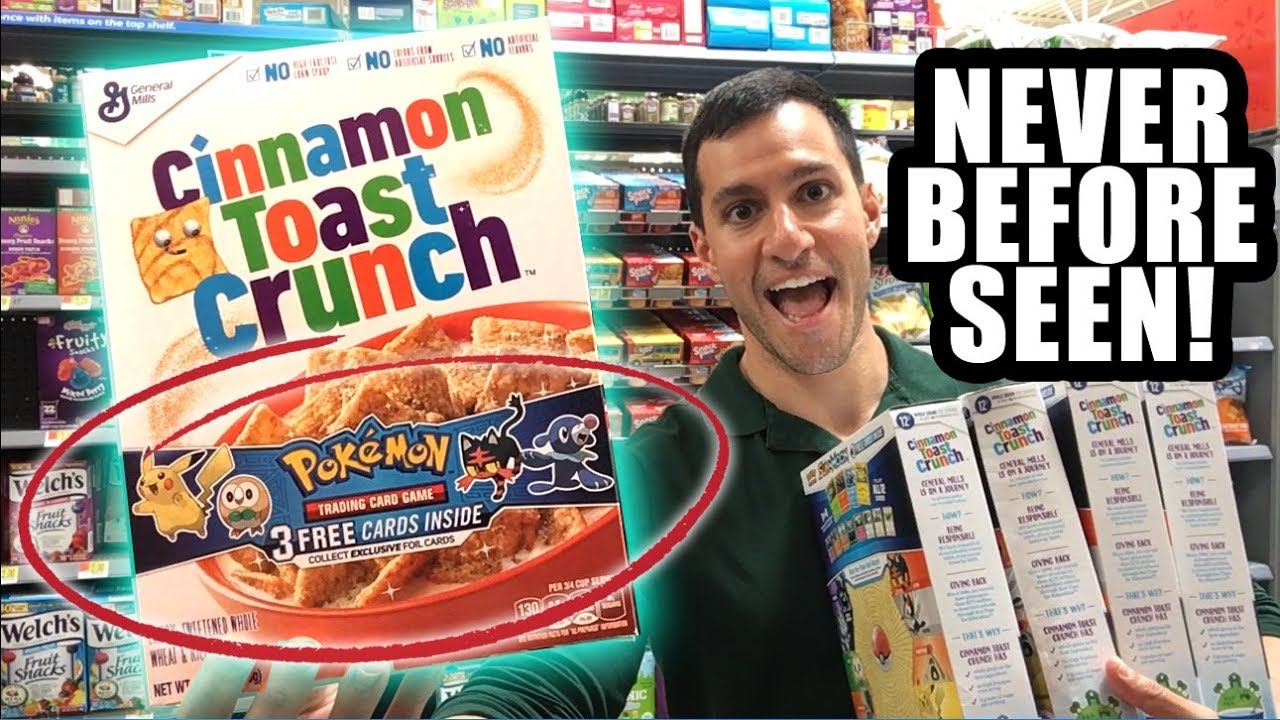 NEW Pokemon Cards IN MY CEREAL! Gotta CATCH EM All Sun and Moon Promo Cards!