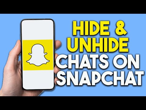 How To Hide x Unhide Chats On Snapchat