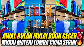 EDAN AWAL BULAN BIKIN GEGER! MURAI PROSPEKAN MATERI LOMBA CUMA SEGINI DI GALERI BURUNG KONTES