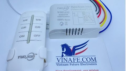 Bộ Công Tắc Điều Khiển Từ Xa 4 Kênh TUOXIN 220V AC || Điện tử tương lai review!!