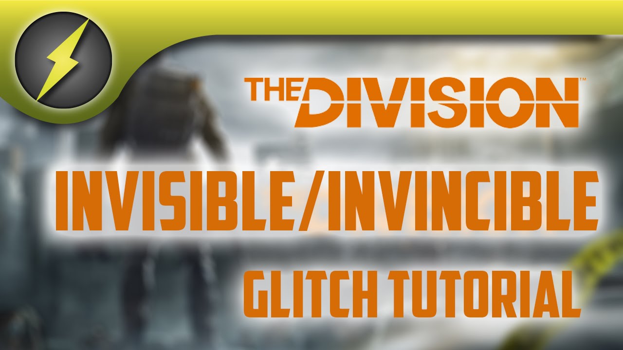 The Division Invisible/Invincible Glitch Tutorial [Beta] [PS4] YouTube