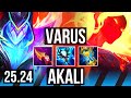 VARUS vs AKALI (MID) | KR Diamond | 25.24