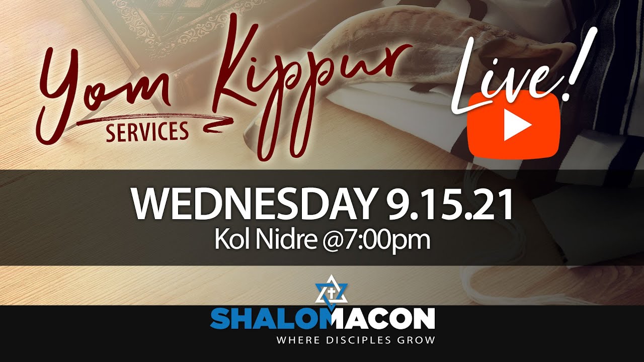 Erev Yom Kippur Service Live 9/15 7p Kol Nidre Eve of the Day of