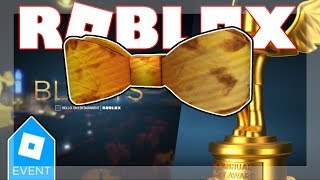 Bloxy Event Ended 2019 How To Get Diy Golden Bloxy Bow Tie Roblox 6th Annual Bloxys Youtube - cardboard bow tie roblox
