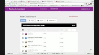 Google Classroom - getting student assessment data