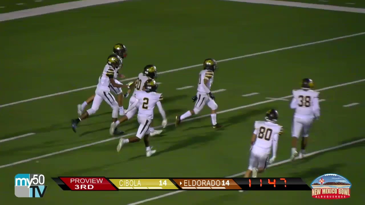 Football highlights Cibola vs Eldorado
