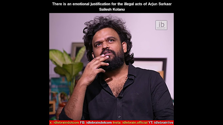 There is an emotional justification for the illegal acts of Arjun Sarkaar- Sailesh Kolanu #HIT3