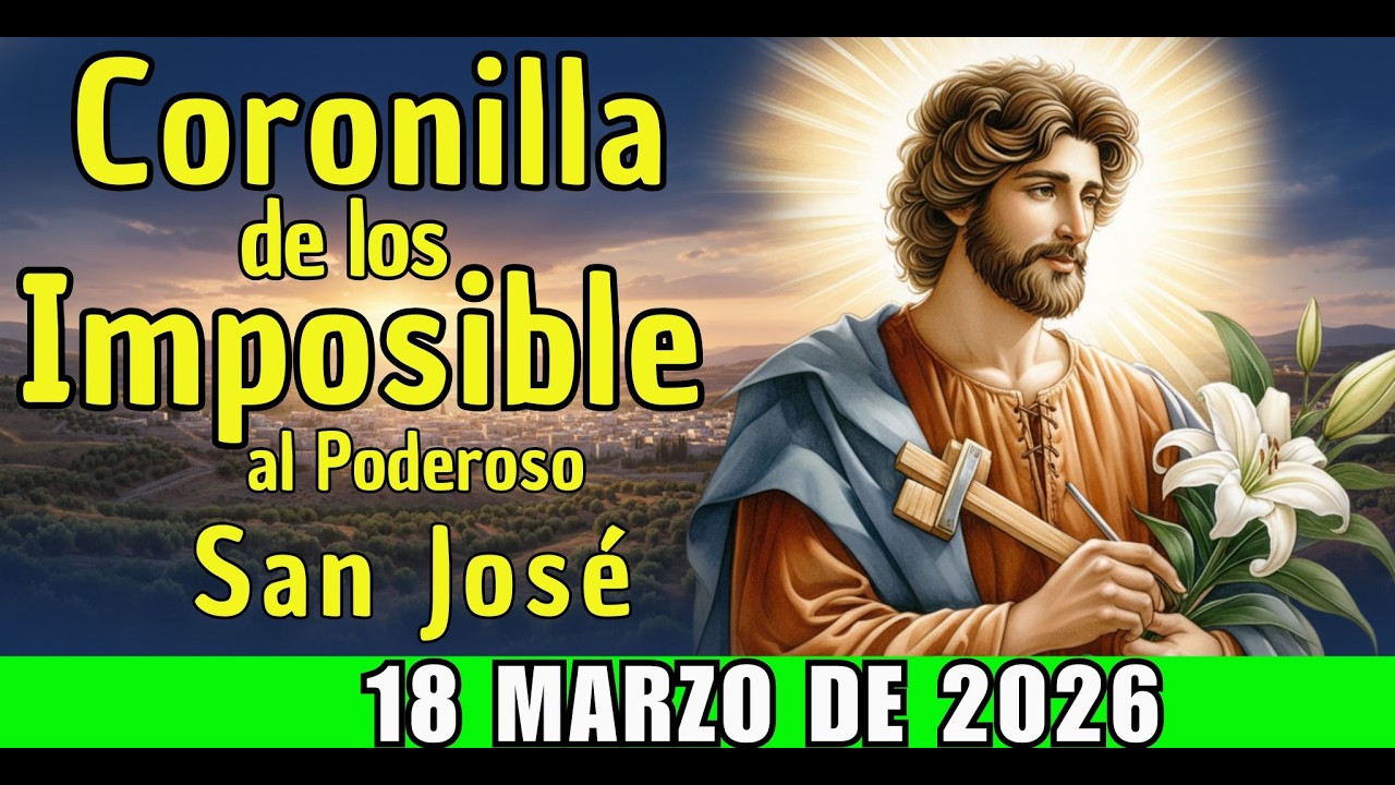 Coronilla de los Imposibles  CLAMOR URGENTE a San José: Pide HOY el MILAGRO ECONÓMICO que necesitas