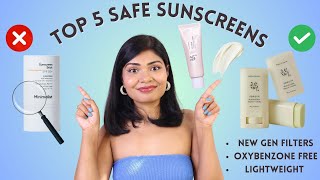 Top 5 Safe Sunscreens✅ Korean Sunscreens, Sunscreen Stick & Indian Sunscreen 👉Oxybenzone & OMC Free by Mandvi Singh 🎀 173,795 views 1 year ago 8 minutes, 42 seconds