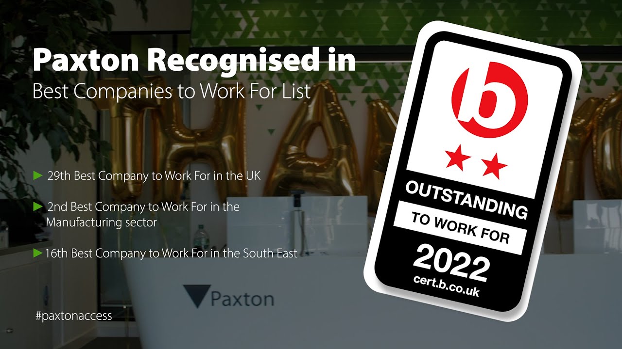 Paxton Employees on being 29th in the Best Companies to Work For List
