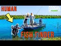 FISHING ABANDONED CLEAR Water ROCK QUARRY! (HUMAN FISH FINDER)