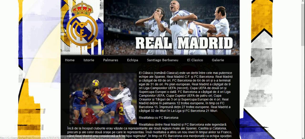 Atestat Informatica Real Madrid
