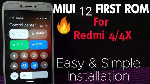 Redmi 4/4X | MIUI 12 🔥Simple 20.4.27 Rom | First Miui 12 ROM For Redmi 4X | PUBG TEST
