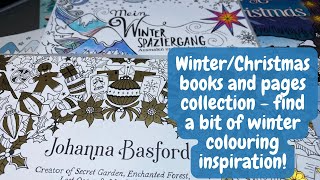 All my Winter and Christmas themed colouring books and pages | Adult Colouring