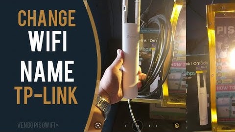 Change wifi name Vendo Piso Wifi | tp-link Wireless outdoor Access Point