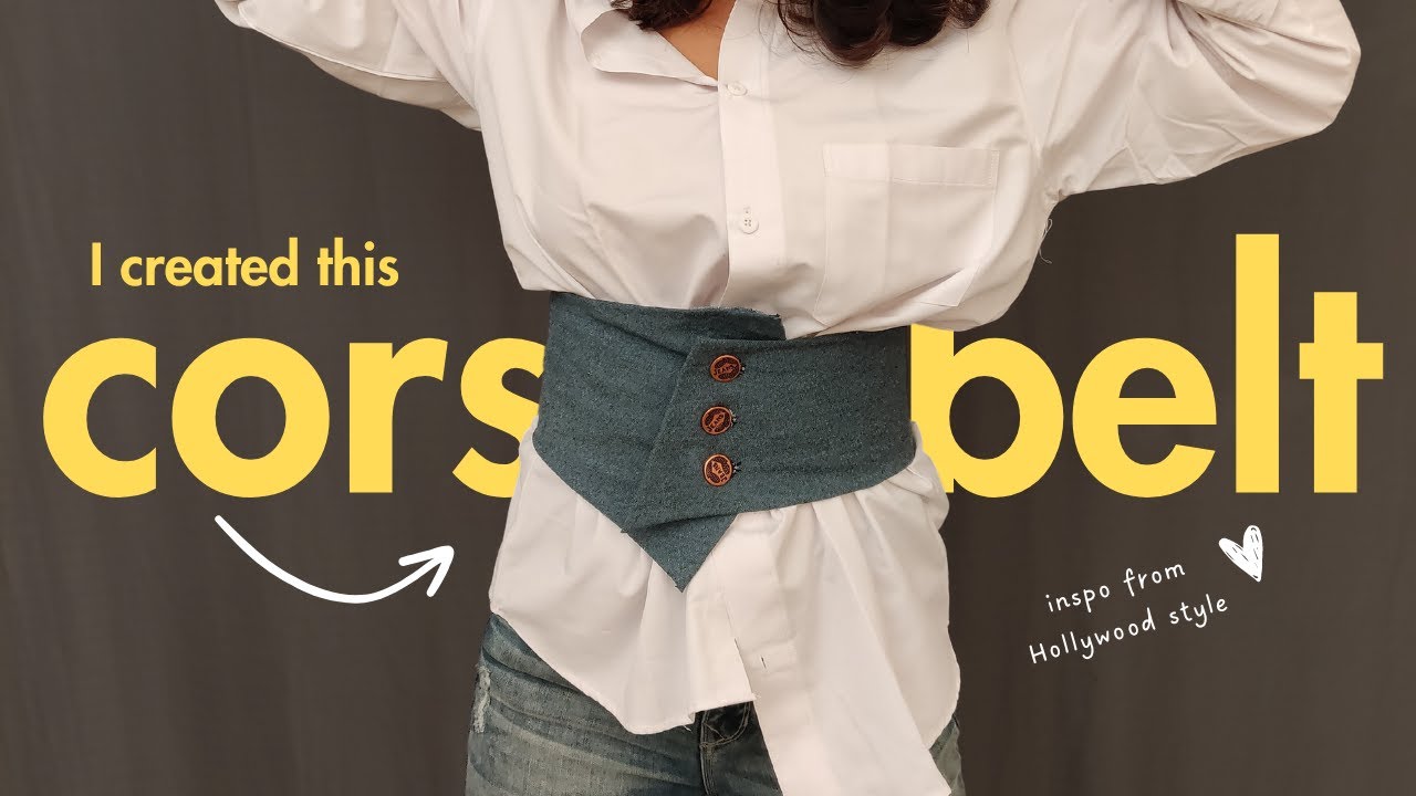 How to make DIY Corset Belt using scrap fabric | UpStyle | @Meera Kaneria