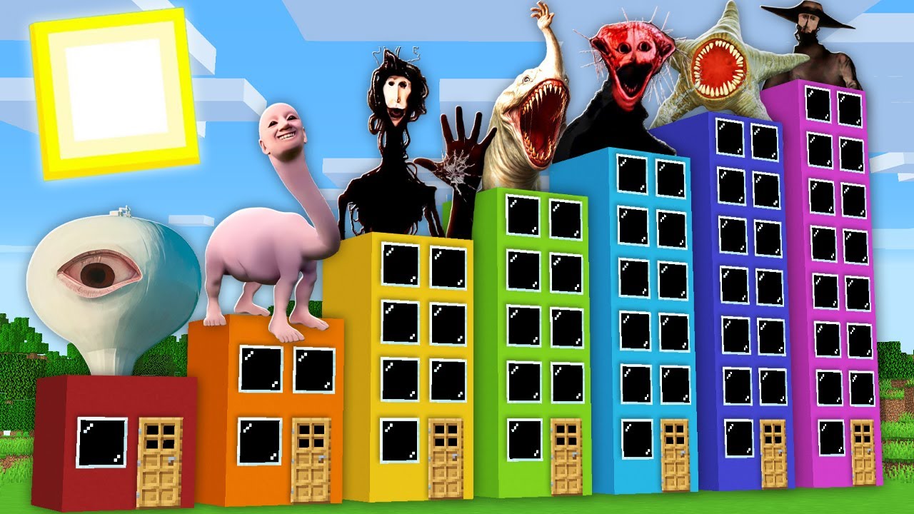 SURVIVAL in HOTELS WITH HUMAN HEAD SEA MONSTER | DOCTOR NOWHERE | SEA MONSTERS in Minecraft !