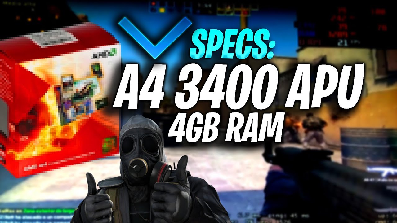 Test AMD A4 3400 APU 6410D / Asi corre CSGO en 2022