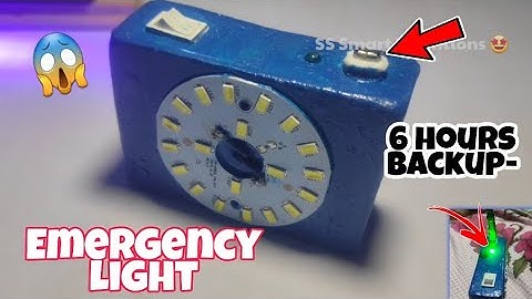 How to make rechargeable emergency light at home 😍#shorts #diy #ideas