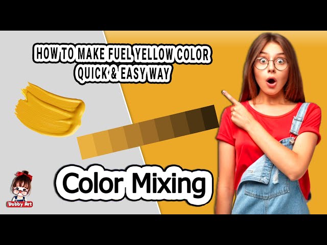 How to make Mustard Yellow Colour, Mustard Yellow Colour