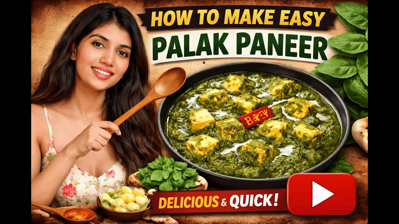 How To Make Easy Palak Paneer Recipe