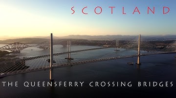 SCOTLAND - Schottland - The New Queensferry Crossing Bridge - Firth of Forth 4K AERIAL VIEW